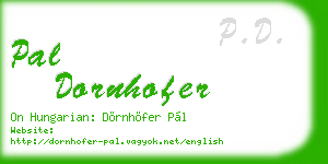 pal dornhofer business card